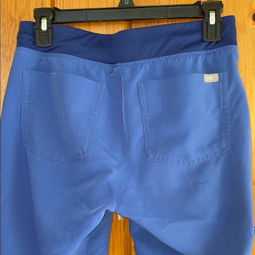 Blue Jogger Pants fig pants size XS Zamora tapered pants nurse scrubs doctor - Picture 7 of 8